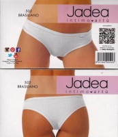 Jadea 502 bianco Трусы-бразилиана из хлопка и модала 